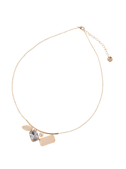 パイプビジューネックレス