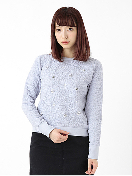 JQDビジュー付プルオーバー