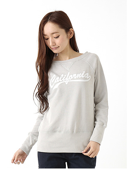 【Special Price】・TC裏毛 長袖プリントプルオーバー