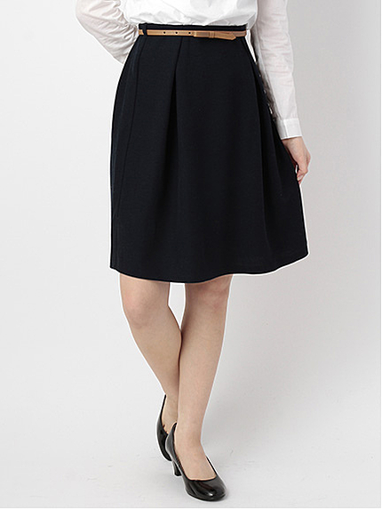 【Special Price】ベルト付タックタイトスカート