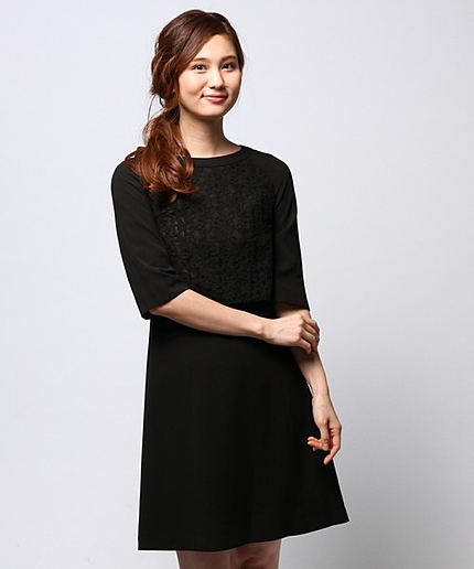 レトロレースセットアップドレス