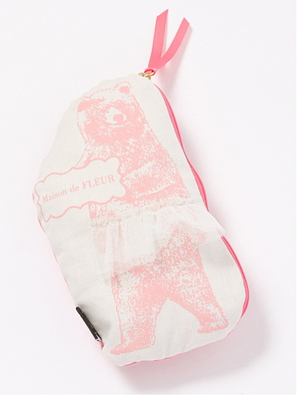 アニマルプリントポーチ