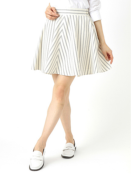 【Special Price】ストライプサーキュラーミニスカート