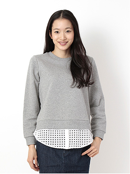 【Special Price】Nスウェットドッキングレースチュニック