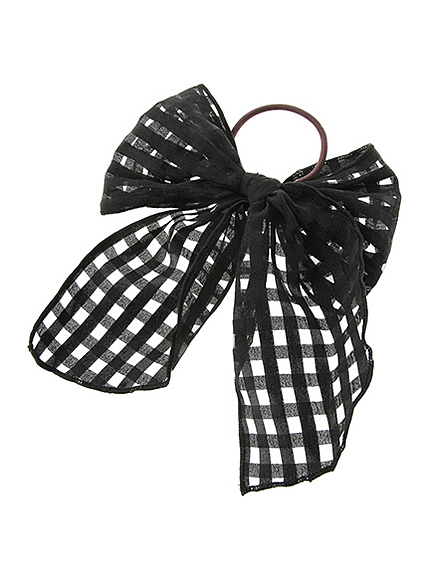 チェックリボンポニー