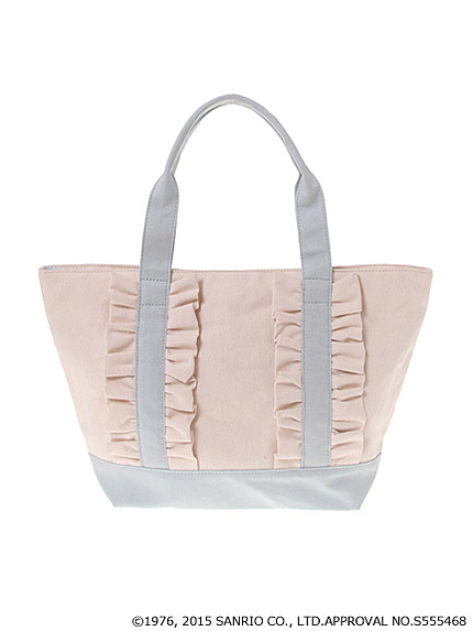 マイメロディ★earthフリルトートバッグ