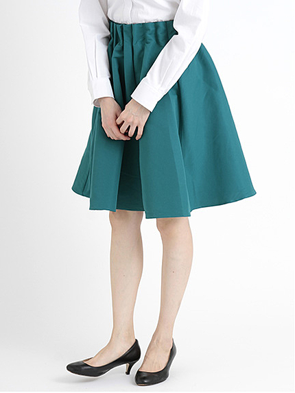 無地ハイウエストタックスカート
