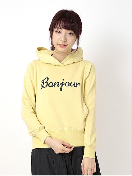 Bonjour プリントパーカー