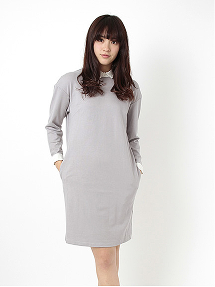 【Special Price】白襟コクーンワンピース