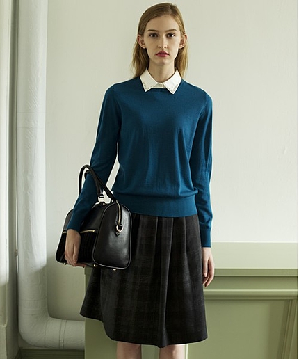 シャンブレーＪＱチェックスカート