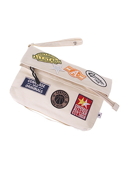 CONVERSE×Ehwgワッペン付クラッチバッグ