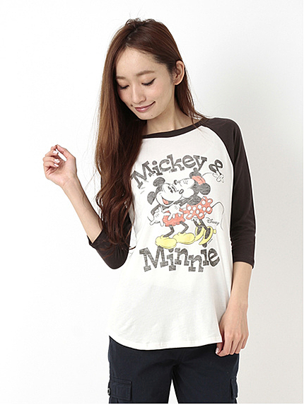 【別注】W JUNKFOOD Mickey&Minnie Tシャツ
