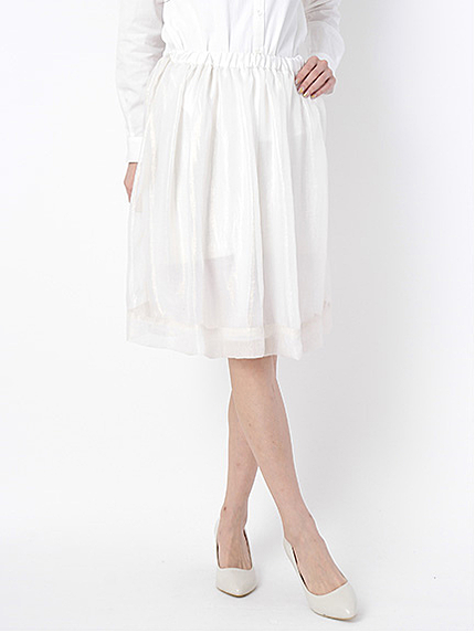 箔ラメフレアスカート