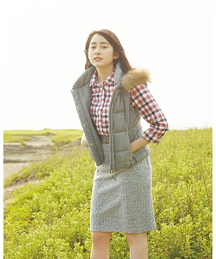 【早見あかりさん着用商品】ツィードダウンベスト