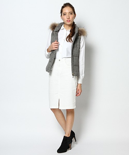 【早見あかりさん着用商品】ツィードダウンベスト