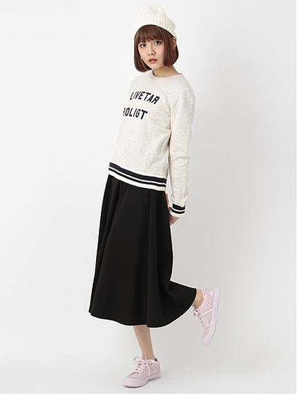 【すきな丈スカート】ロングフレアスカート