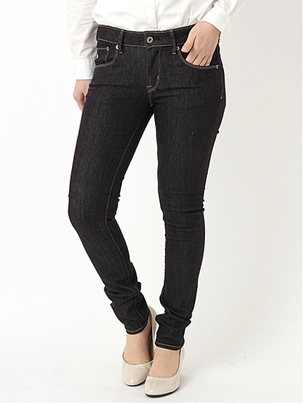 【スキスキスキニー】デニムライクスキニーパンツ