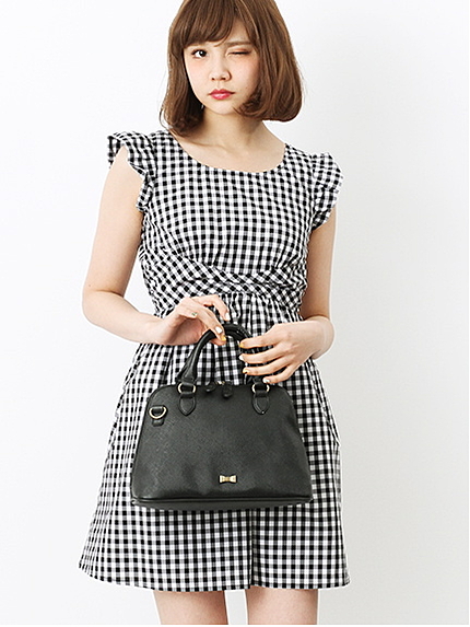 ラウンドミニボストンバッグ