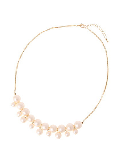 ボリュームパールネックレス