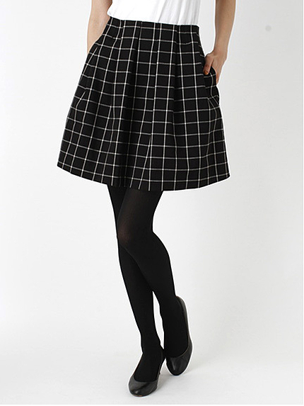 ウィンドーチェック スカート