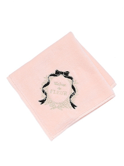ロゴ刺繍タオルハンカチ