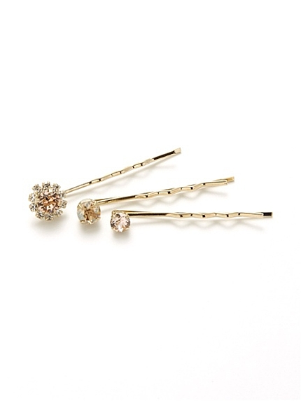 ビジューヘアピンセット