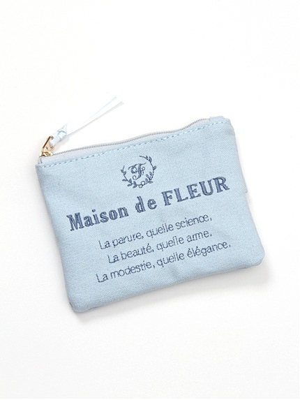 ロゴ刺繍ティッシュポーチ