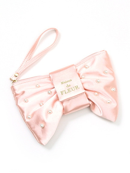 パールリボンポーチ