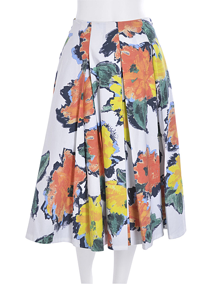 Summer flower　ミモレスカート