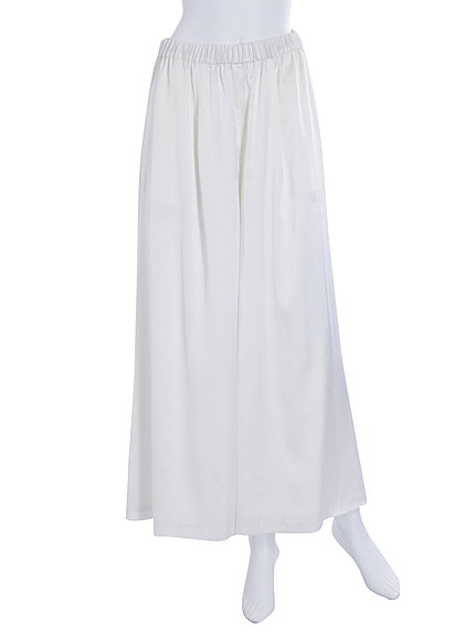 サテンワイドパンツ