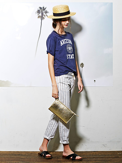 ストライプラフパンツ