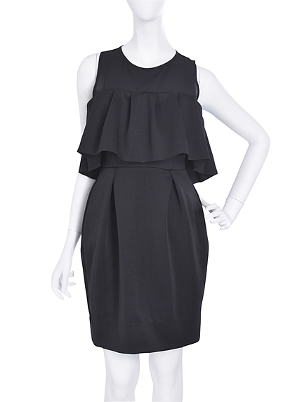 シフォンドッキングコクーンワンピース