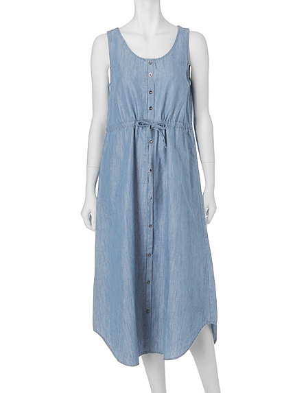 【BIJ】 ダンガリードロストロングンピース