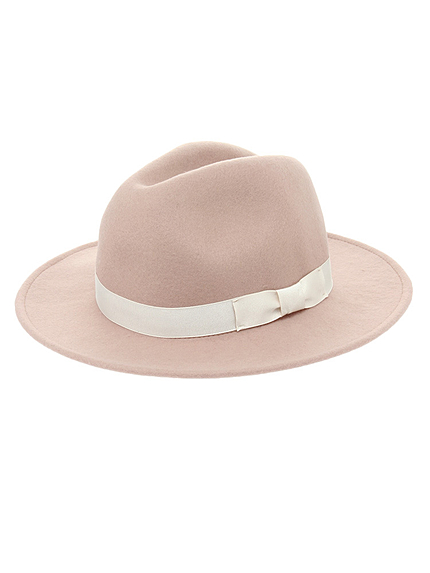 【GDS】シンプルリボンフェルトHAT