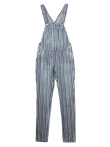 マルチストライプサロペット