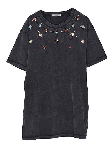 ターコイズビジューＴシャツ