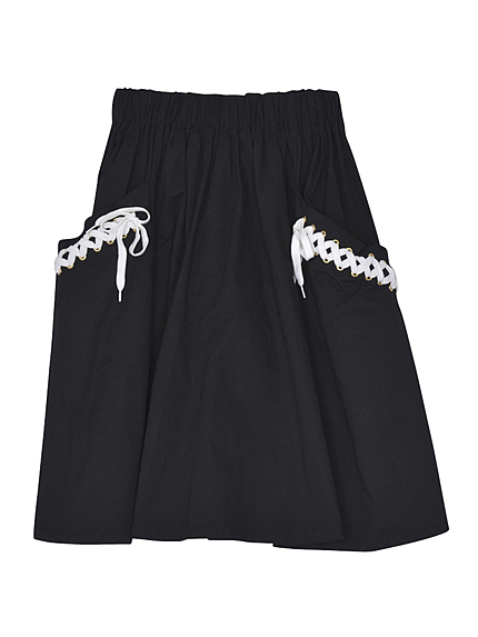 レースUPミディスカート