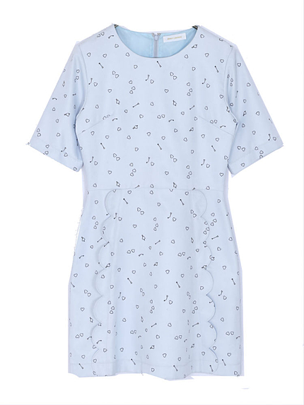 キューピッドスカラップワンピース