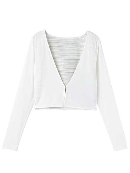 バックツイードカーデ