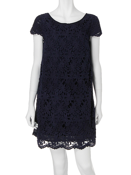 【DUO】 レースキャップスリーブワンピース