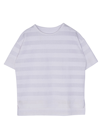 W MESH BORDER Tシャツ