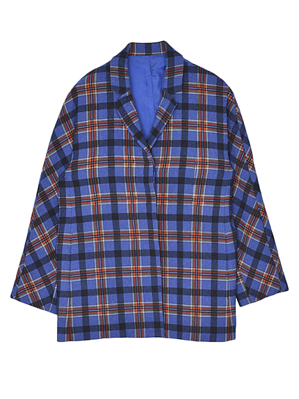 Jacquard print check W ジャケット
