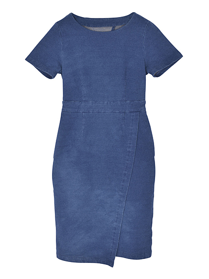 【TC】カットデニムラップワンピース【2015夏新作】