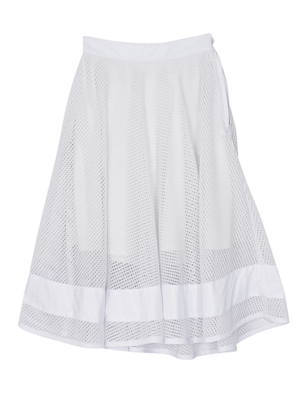 メッシュフレアスカート【2015夏新作】