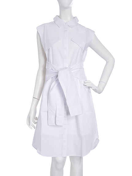 【TC】スリーブベルトシャツワンピース【2015春新作】