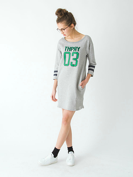 【TC】ナンバーロゴスウェットワンピース