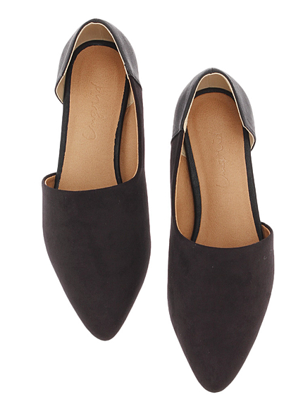 アウトオープンフラットシューズ