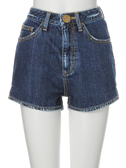 【CASUAL】サイドスリットデニムショートパンツ