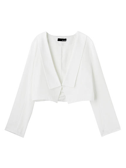 カラーポイントショートジャケット