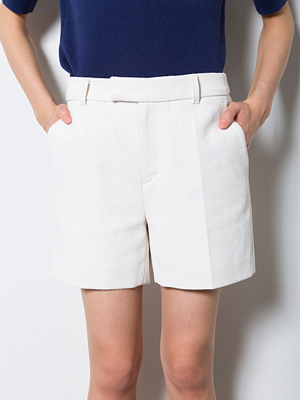 コーティングツイードショートパンツ